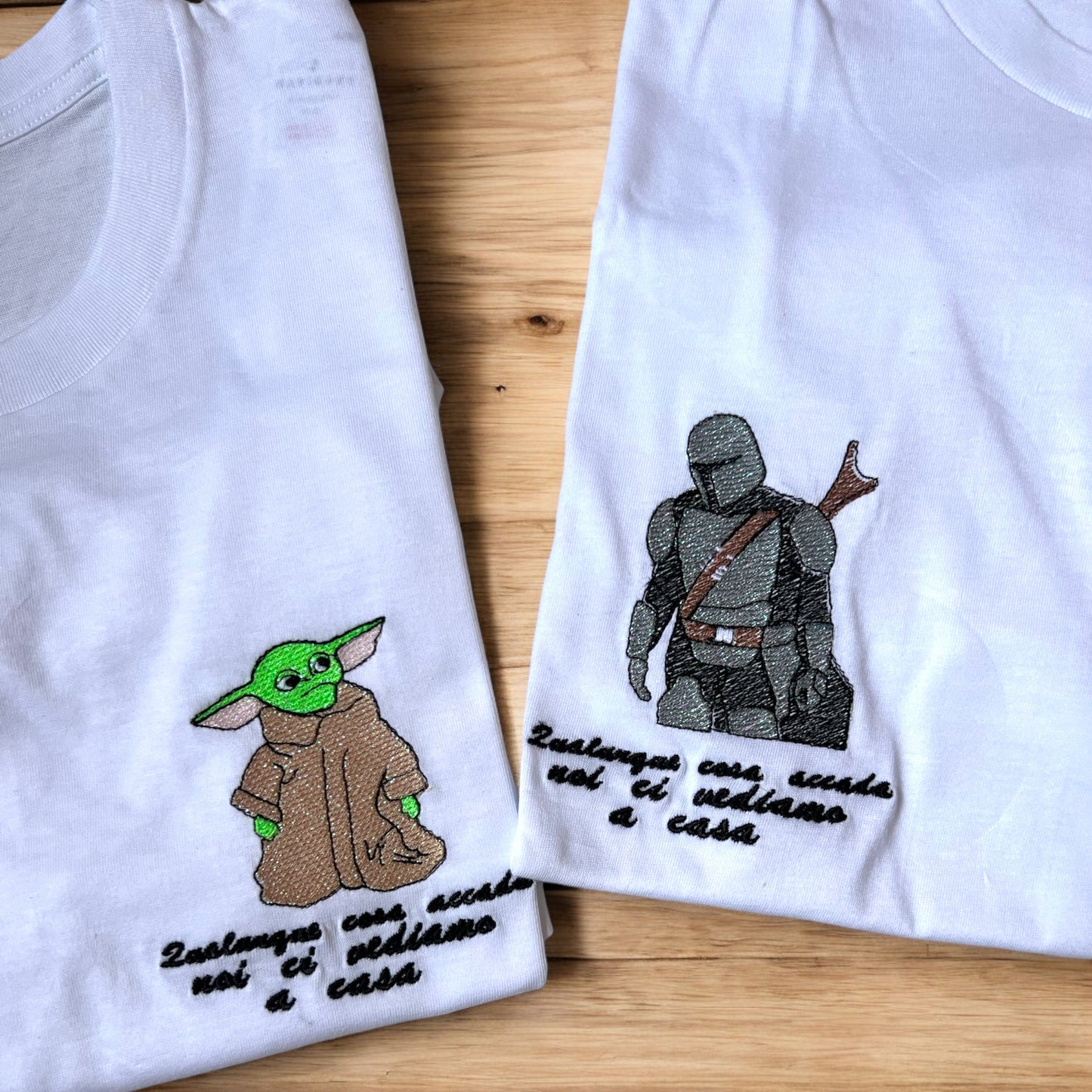t-shirt mandoloriano e baby yota